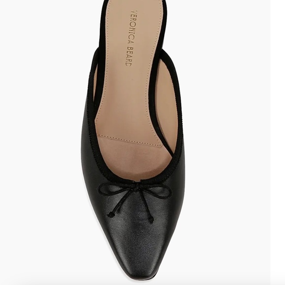 Veronica Beard Catherine Black Leather Mules Shoes US 9 $350 BNIB - Picture 9 of 11